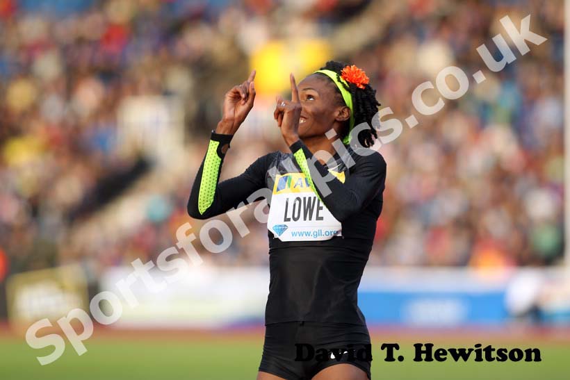 Chaunte Lowe in the high jump, 2012 Samsung Diamond League, Crystal Palace, London.